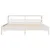 Produktbild 4 för Sängram utan madrass vit 180x200 cm massiv furu