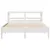 Produktbild 4 för Sängram utan madrass vit 150x200 cm massiv furu