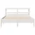 Produktbild 4 för Sängram utan madrass vit 140x200 cm massiv furu