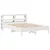 Produktbild 3 för Sängram utan madrass vit 140x190 cm massiv furu