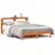 Produktbild 2 för Sängram utan madrass vaxbrun 140x190 cm massiv furu
