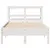 Produktbild 4 för Sängram utan madrass vit 120x190 cm massiv furu