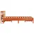 Produktbild 5 för Sängram utan madrass vaxbrun 75x190 cm massiv furu