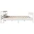 Produktbild 5 för Sängram utan madrass vit 200x200 cm massiv furu