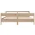 Produktbild 4 för Sängram utan madrass 180x200 cm massiv furu