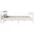 Produktbild 5 för Sängram utan madrass vit 180x200 cm massiv furu