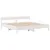Produktbild 7 för Sängram utan madrass vit 180x200 cm massiv furu
