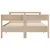 Produktbild 4 för Sängram utan madrass 140x190 cm massiv furu