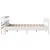 Produktbild 5 för Sängram utan madrass vit 140x190 cm massiv furu