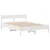 Produktbild 7 för Sängram utan madrass vit 140x190 cm massiv furu