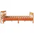 Produktbild 5 för Sängram utan madrass vaxbrun 140x190 cm massiv furu