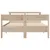 Produktbild 4 för Sängram utan madrass 135x190 cm massiv furu