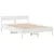 Produktbild 7 för Sängram utan madrass vit 135x190 cm massiv furu