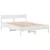 Produktbild 7 för Sängram utan madrass vit 120x190 cm massiv furu