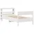 Produktbild 3 för Sängram utan madrass vit 90x190 cm massiv furu