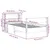 Produktbild 12 för Sängram utan madrass vit 90x190 cm massiv furu