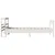 Produktbild 5 för Sängram utan madrass vit 90x190 cm massiv furu