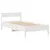 Produktbild 7 för Sängram utan madrass vit 90x190 cm massiv furu