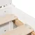 Produktbild 9 för Sängram utan madrass vit 90x190 cm massiv furu