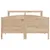 Produktbild 4 för Sängram utan madrass 140x190 cm massiv furu