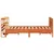 Produktbild 5 för Sängram utan madrass vaxbrun 140x190 cm massiv furu