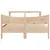Produktbild 4 för Sängram med huvudgavel 140x190 cm massiv furu