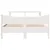 Produktbild 4 för Sängram med huvudgavel vit 135x190 cm massiv furu