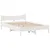 Produktbild 5 för Sängram med huvudgavel vit 135x190 cm massiv furu