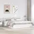 Produktbild 3 för Sängram med huvudgavel vit 200x200 cm massiv furu