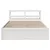 Produktbild 4 för Sängram med huvudgavel vit 135x190 cm massiv furu