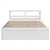 Produktbild 4 för Sängram med huvudgavel vit 120x190 cm massiv furu