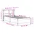 Produktbild 12 för Sängram med huvudgavel vit 90x190 cm massiv furu