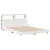 Produktbild 3 för Sängram utan madrass vit 150x200 cm massiv furu