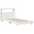 Produktbild 3 för Sängram utan madrass vit 75x190 cm massiv furu