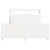 Produktbild 4 för Sängram utan madrass vit 140x190 cm massiv furu