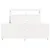 Produktbild 4 för Sängram utan madrass vit 135x190 cm massiv furu