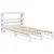 Produktbild 3 för Sängram utan madrass vit 90x200 cm massiv furu