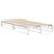 Produktbild 5 för Sängram utan madrass vit 100x200 cm massiv furu