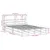 Produktbild 12 för Sängram utan madrass vit 150x200 cm massiv furu