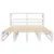 Produktbild 4 för Sängram utan madrass vit 150x200 cm massiv furu