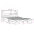 Produktbild 12 för Sängram utan madrass vit 160x200 cm massiv furu