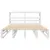 Produktbild 4 för Sängram utan madrass vit 160x200 cm massiv furu