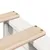 Produktbild 10 för Sängram utan madrass vit 200x200 cm massiv furu