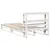 Produktbild 8 för Sängram utan madrass vit 75x190 cm massiv furu