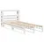 Produktbild 3 för Sängram utan madrass vit 90x190 cm massiv furu