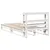 Produktbild 8 för Sängram utan madrass vit 90x190 cm massiv furu