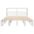 Produktbild 4 för Sängram utan madrass vit 120x190 cm massiv furu