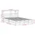 Produktbild 12 för Sängram utan madrass vit 135x190 cm massiv furu