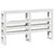 Produktbild 6 för Sängram utan madrass vit 135x190 cm massiv furu