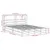 Produktbild 12 för Sängram utan madrass vit 140x190 cm massiv furu